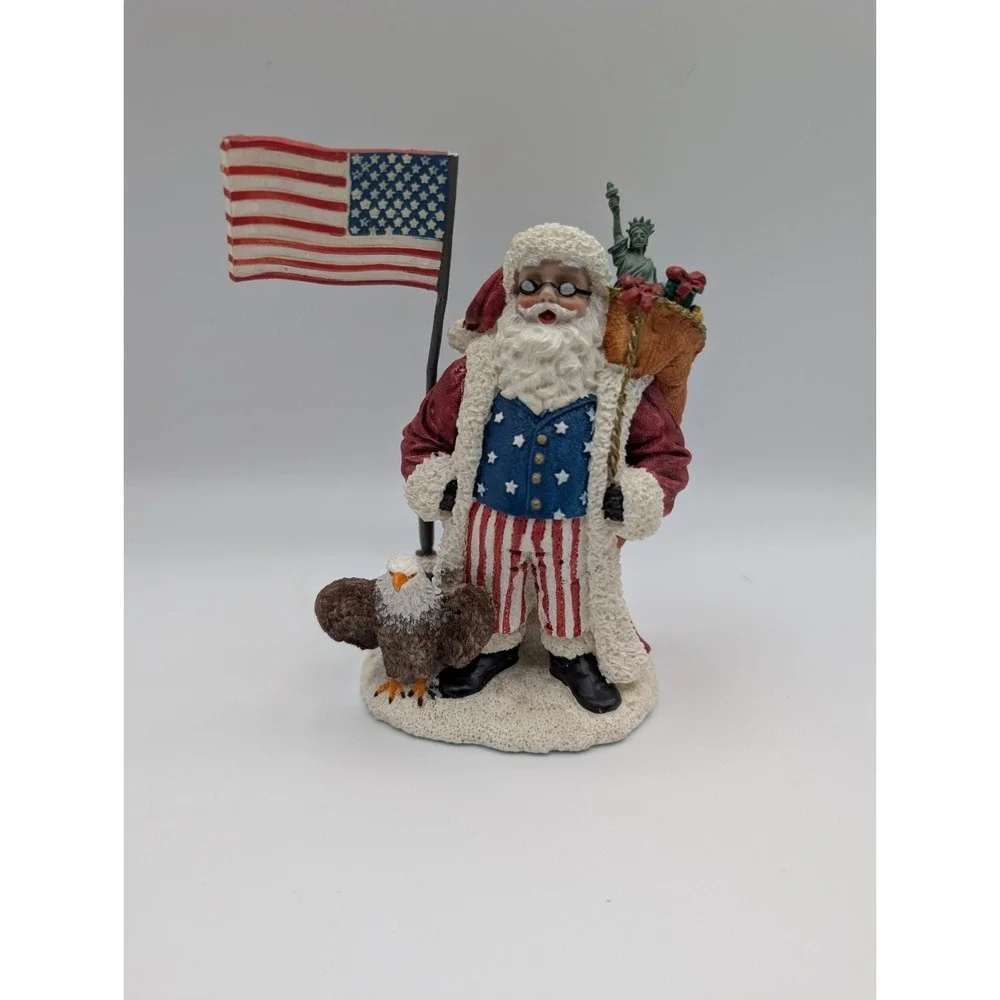 Vintage International Santa Claus Collection Patriotic American Santa 2002